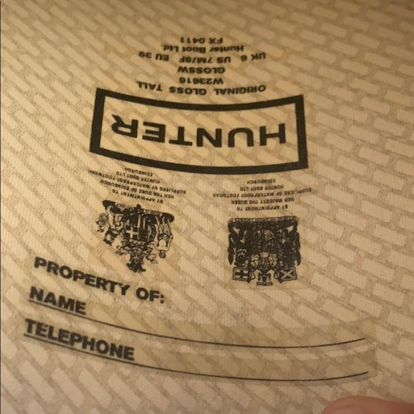 Hunter purple boots used great condition - Picture 4 of 4